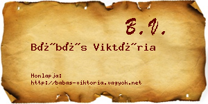Bábás Viktória névjegykártya